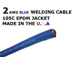2 AWG BLUE WELDING CABLE