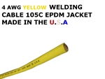 4 AWG YELLOW WELDING CABLE