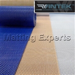 blue, tan, and white VinWave Mini mat outdoor drainage mats