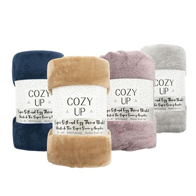 Super Soft Plush Throw Blanket - Solid Colors
