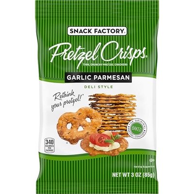 Pretzel Crisps Garlic Parmesan