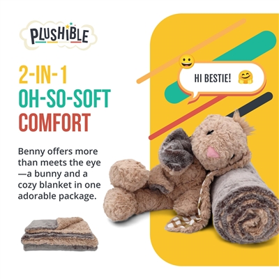 Benny the Bunny Blankie Bestie 2-in-1 Blanket & Plush