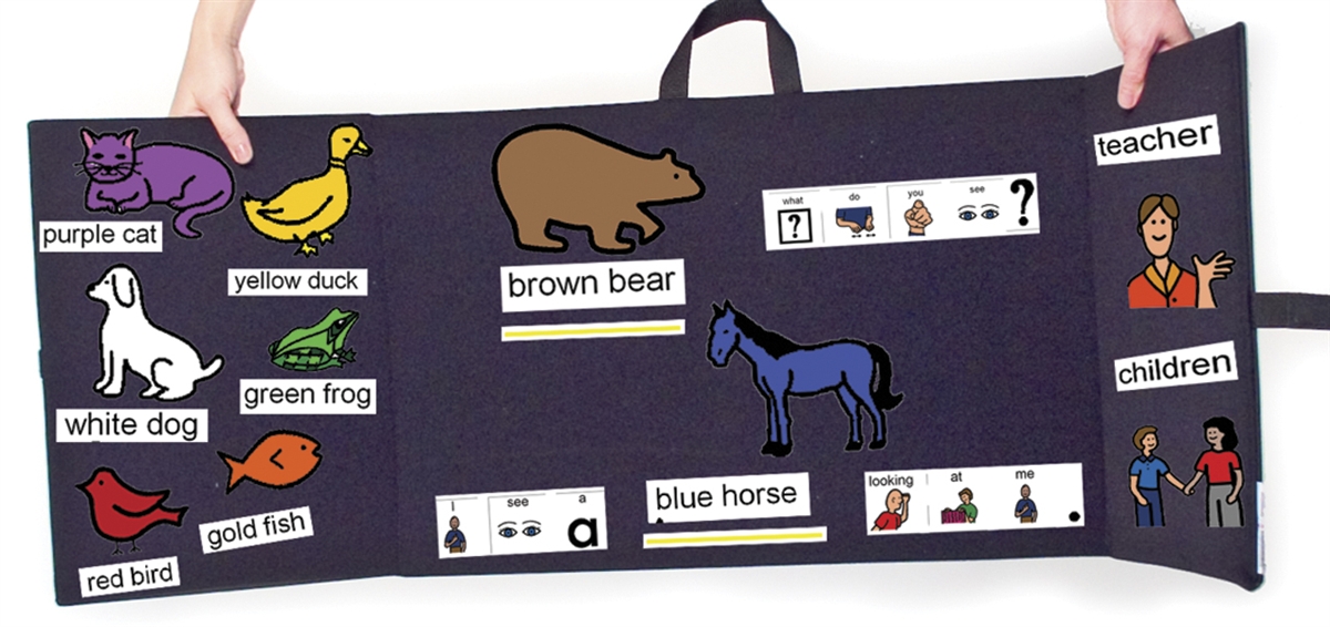 Velcro board that can incorporate reaching and Speech targets.