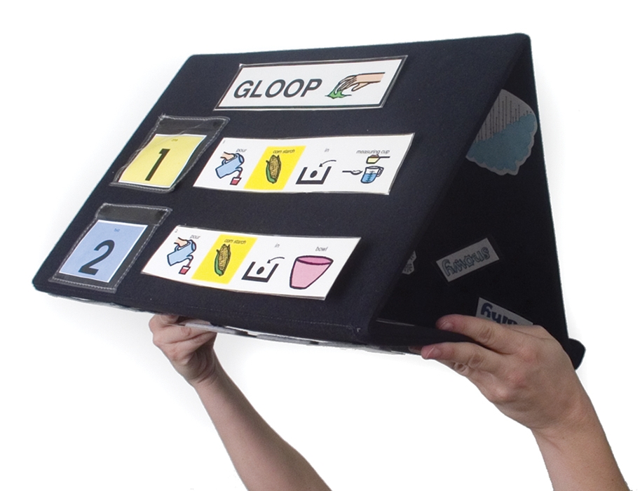 Portable Communication / Choice Board - Tri-fold A3 - Black