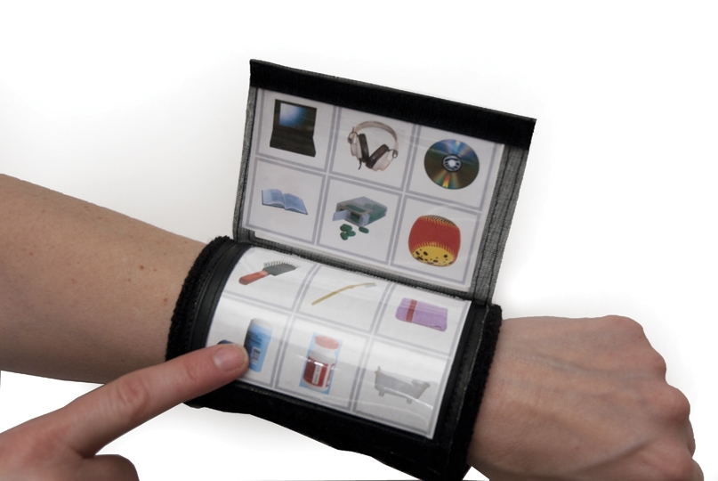 Flip and Communicate Wrist Wrap by Augmentative Resources