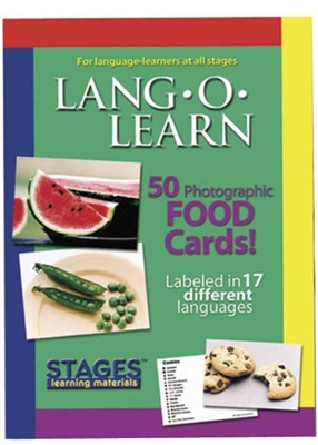 Lang-O-Learn Real Photo Flash Cards - Food
