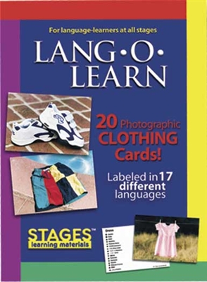 Lang-O-Learn Real Photo Flash Cards - Clothing