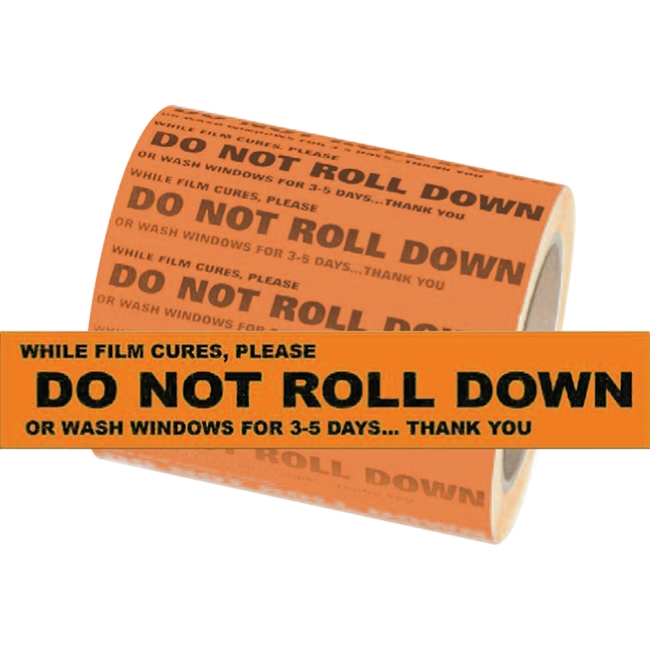 Do Not Roll Down Stickers