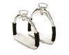 Stainless Steel  English Stirrup Irons with rotating top