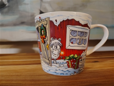 Christmas pony coffee mug