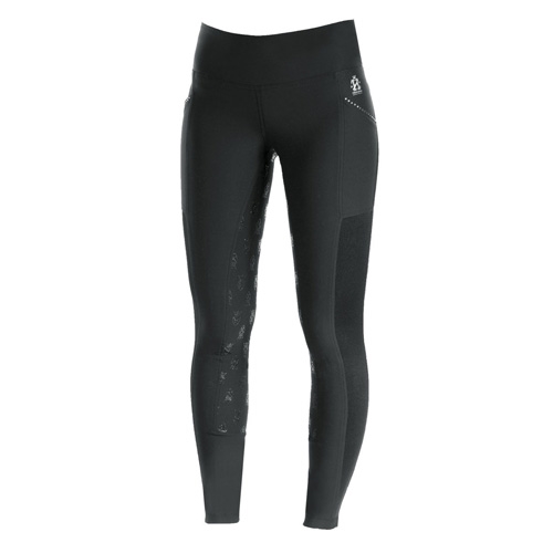 Women Riding Tights Pockets,Women Training Breeches Pants with Silicone  Grip Black Small