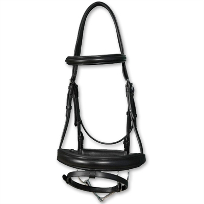 Vespucci Traditional Dressage Snaffle Bridles With Flash