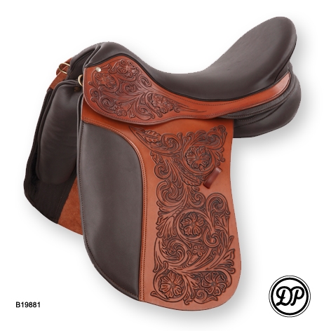 DP- Saddlery Maxima Arte Flower Dressage Saddle