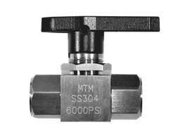 MTM Hydro - BALL VALVE STAINLESS STEEL 3/8" FxF  6,000 PSI