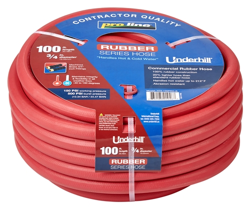 3/4" x  100 ft Proline Rubber Hose