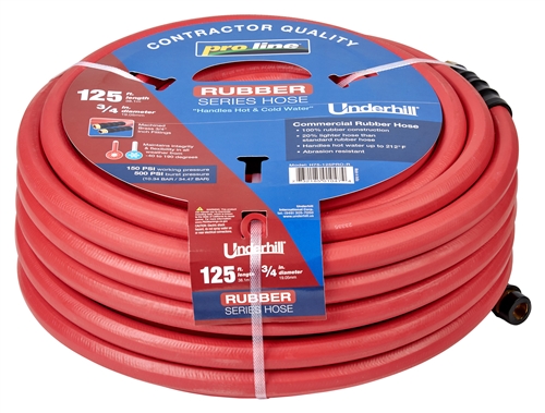 3/4" x  125 ft Proline Rubber Hose