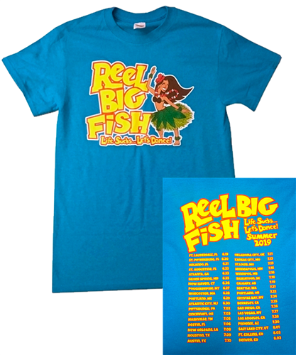 Hula Girl 2019 tour tee