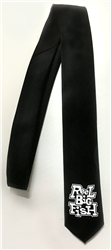 Logo silk-screened neck tie