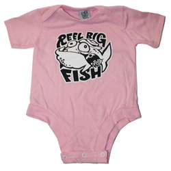 Pink Silly Fish onesie - size 18 mos only