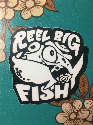 Silly Fish b&w sticker