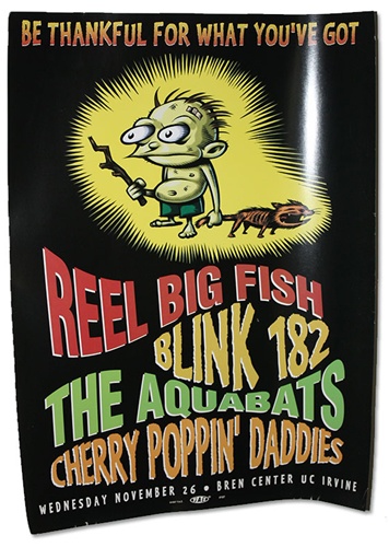 Be Thankful gig poster w/Blink 182, The Aquabats