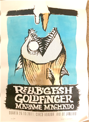 GOLDfinger 2011 Gig Poster - Rio de Janeiro