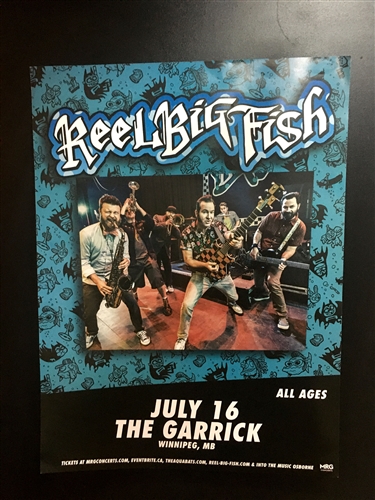 2019 Aquabats/RBF Tour Poster - Winnipeg, MB July 16