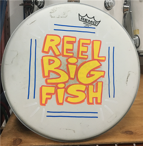 Hand-painted drum head - v13-8