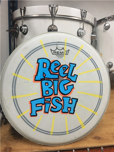 Hand-painted drum head - v13-9