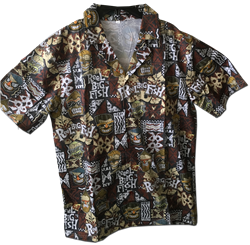 *sm only* Tiki Faces Limited Edition Hawaiian shirt