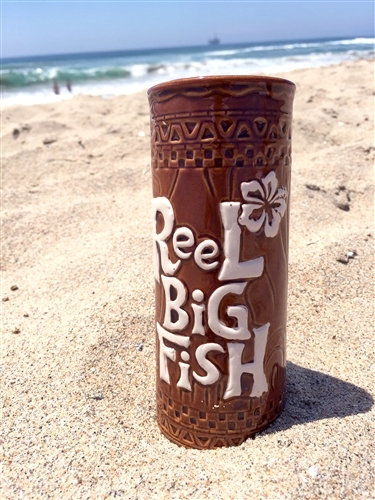 Silly Fish Tiki Glass - NO swizzle stix or umbrellas