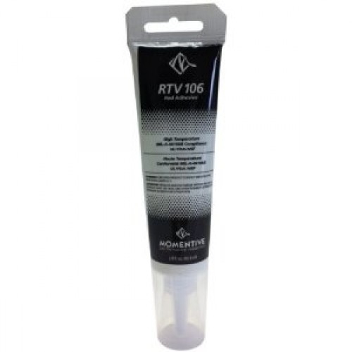 Momentive RTV-106-12C Red High Temp Silicone Sealant Paste - 310 mL  Cartridge at