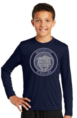 Mt. Scholars School Uniform "Youth" Performance Long Sleeve T Shirt
