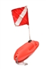 complete lifeguard spearfishing float with dive flag