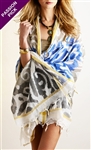 Ananda by Erika Falconeri Handpainted IKAT Wrap