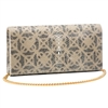 VIVO Geometric Print Genuine Shagreen Perfect Clutch