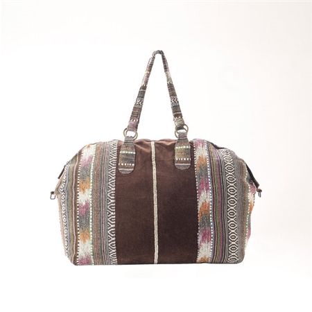 Muche et Muchette Aztec Velvet Duffle Bag