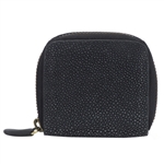 VIVO Shagreen Zip Around Key or Coin Case