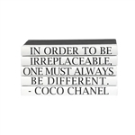 E. Lawrence Ltd. Quotation Series: "Different" Coco Chanel 5 Volume Stack
