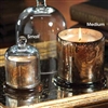 Zodax Mercury Glass Candle Jar with Glass Dome  - Medium