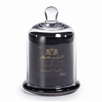 Zodax Apothecary Guild Scented Candle Jar with Glass Dome - Black / Medium