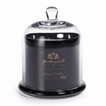 Zodax Apothecary Guild Scented Candle Jar with Glass Dome - Black / Large