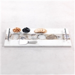 Zodax Tomar Marble and Agate Cheese Tray