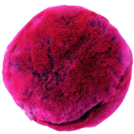 Evelyne PrÃ©longe Medium Round Faux Fur Pillow