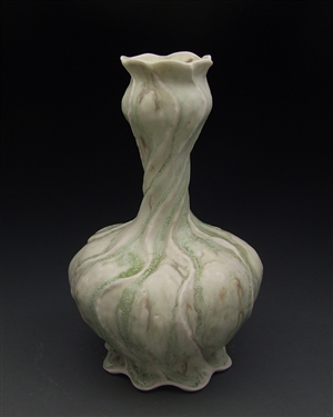 Clementine Porcelain Spiral Vase