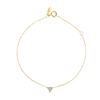 Adina Reyter Super Tiny Solid Pave Triangle Bracelet