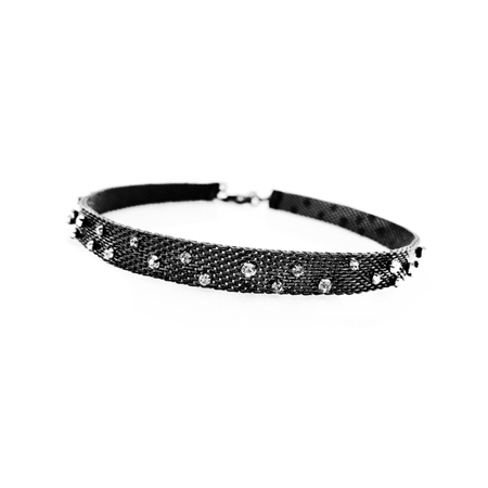 Barbara Cieslicki Jewelry Starry Night Mesh Choker by Barbara Cieslicki