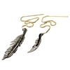 Colette Malouf Raven Feather Threader Earring