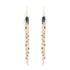 Rebecca Scott Tassel Earrings in Midnight Spinel