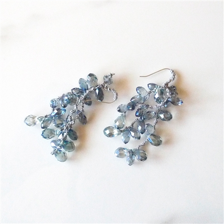 Mela Earrings FBLUETASSEL